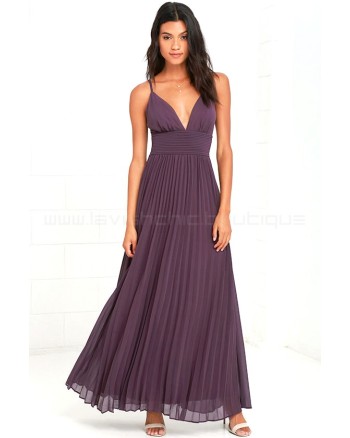 Depths Of My Love Dusty Purple Maxi Dress